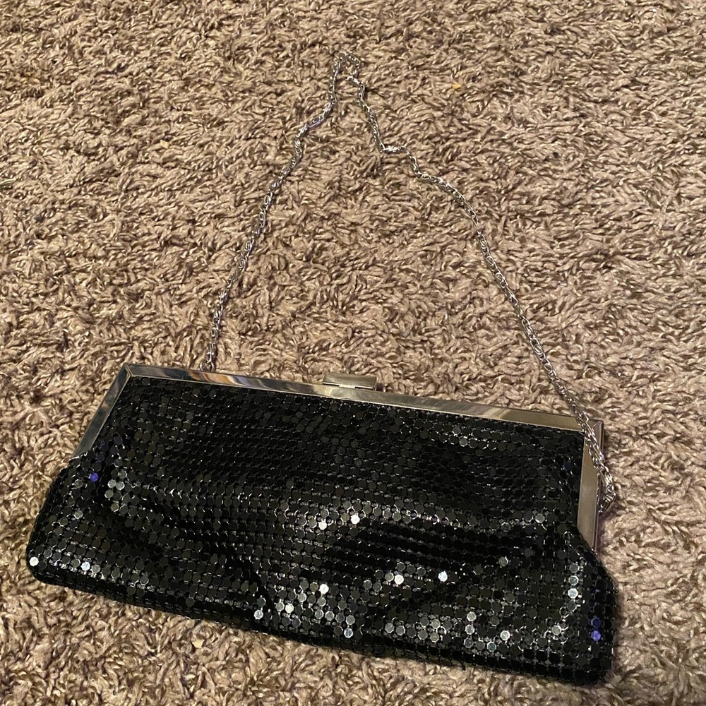 Style & Co. Black sequin clutch purse